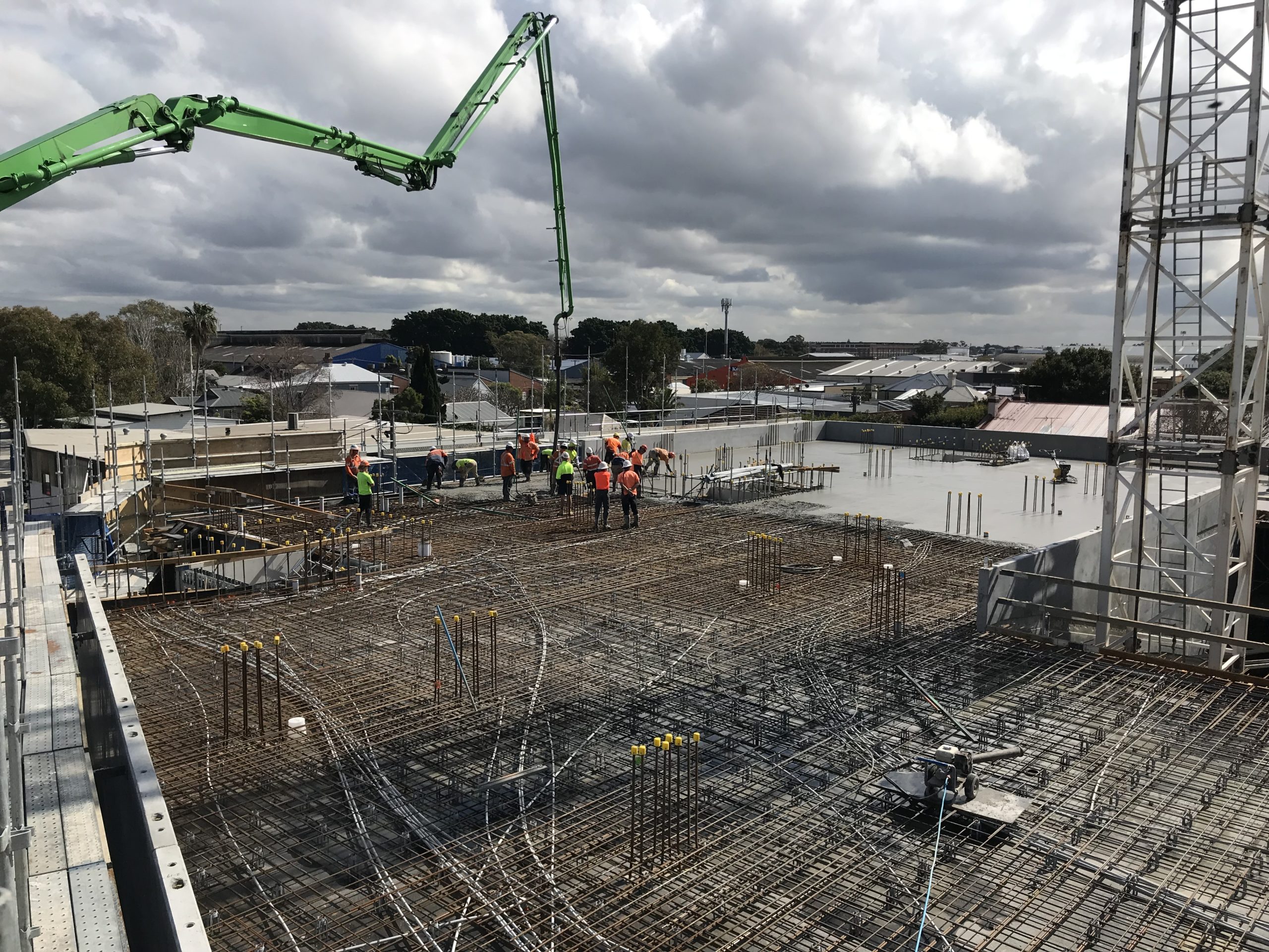 Eaton on Union St - Level 2 slab pour